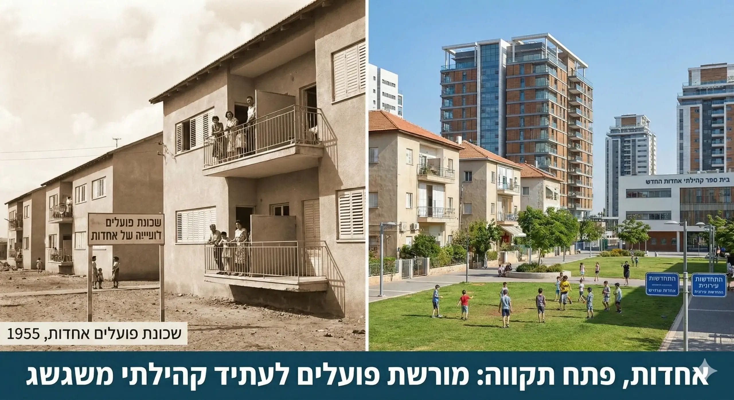 שכונת אחדות בפתח תקווה מאז ועד היום